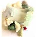 All-In-One Premium Gemstones - Burmese and Imperial Jade Charms Bracelet