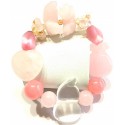 All-In-One Premium Gemstone Charms Bracelet - Rose Quartz Collections