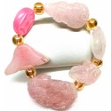 All-In-One Premium Gemstone Bracelet - Rose Quartz Charms Collections