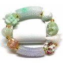 All-In-One Premium Gemstone - Burmese Jade Charms Bracelet 