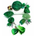 All-In-One Premium Gemstone - Imperial Jade Gemstones Overall Lucky Charms Bracelet 