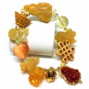 All-In-One Premium Gemstone - Citrine Gemstones Overall Lucky Charms Bracelet 