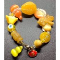 NEW: All In One Premium Gemstone - Citrine Charms Bracelet 