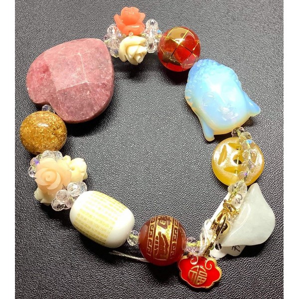 NEW: All-In-One Premium Gemstone Bracelet - Good Luck Charms Collections