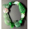 NEW: All In One Premium Gemstone - Imperial Jade Charms Bracelet 