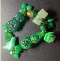 NEW: All In One Premium Gemstone - Imperial Jade Charms Bracelet 