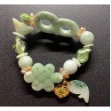 NEW: All In One Premium Burmese Jade Lucky Charms Gemstone Bracelet 