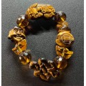 NEW: All In One Gemstone - Tiger's Eye Overall Lucky Charms Bracelet 