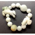 NEW: Burmese Jade Premium Gemstone with Lucky Charms Bracelet 