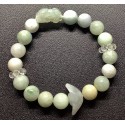 NEW: Burmese Jade Premium Gemstone with Lucky Charms Bracelet 