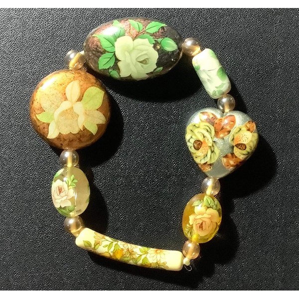 NEW:  Japan Flower Tensha Beads Bracelet