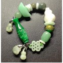 NEW: All In One Premium Gemstone - Imperial Jade Charms Bracelet 