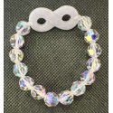 NEW: SWAROVSKI 10mm Crystal Elements with White Jade Infinity Combination