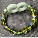 NEW: SWAROVSKI 10mm Crystal Elements with Imperial Jade Infinity Charm