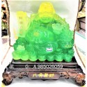 Feng Shui Display Lucky Charm - Jade Laughing Buddha