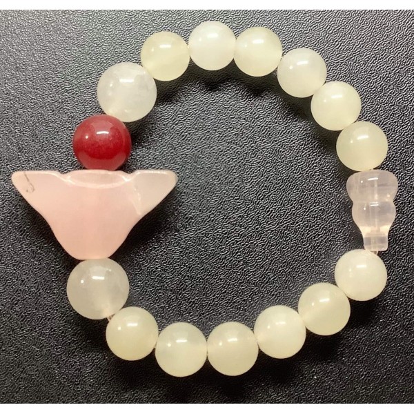 NEW: Rose Quartz Gemstone Bracelet