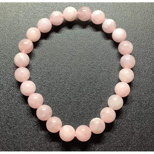 NEW: Madagascar Rose Quartz Gemstone Bracelet