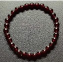 NEW: Burgundy Ruby 6mm Gemstone Bracelet