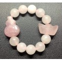 NEW: Rose Quartz Gemstone Bracelet