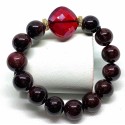 Garnet Gemstone with Red Crystal Quartz Bracelet