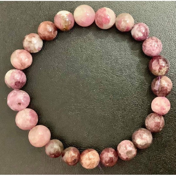 NEW: Watermelon Tourmaline Gemstone Bracelet