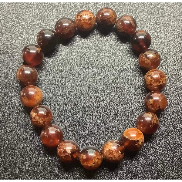 NEW: Orange Garnet Gemstone Bracelet