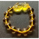 NEW: Citrine Gemstone with Wealth Pi Yao Citrine Stone Lucky Charm Bracelet