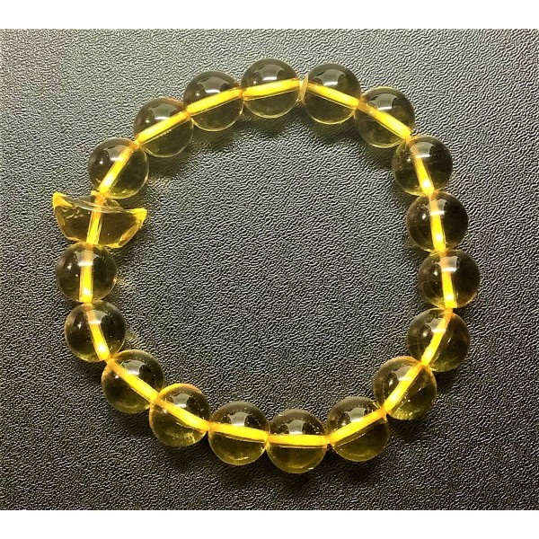 NEW: Citrine Gemstone with Ingot Bar Lucky Charm Bracelet