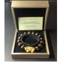 NEW: 24karat GOLD 1.61 grams Wealth PI YAO in Black  Mantra Bracelet