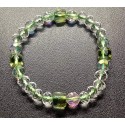 NEW: Peridot and Clear Quartz Bracelet