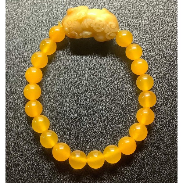 NEW: Citrine Pi Yao and Yellow Jade Gemstones Bracelet