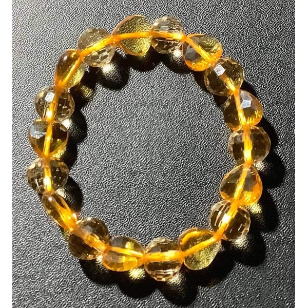 NEW: Citrine Heart Shape Gemstone Bracelet