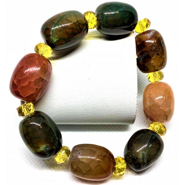 Agate Gemstones Bracelet