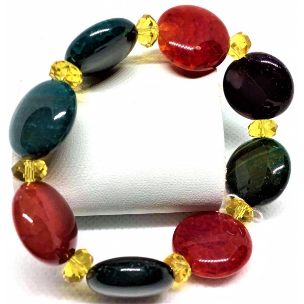 Agate Gemstones Bracelet