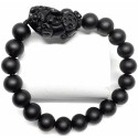 Black Onyx Gemstone with Black Onyx Stone Wealth Pi Yao Bracelet