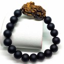 Black Onyx Gemstone with Tiger's Eye Stone Wealth Pi Yao Bracelet