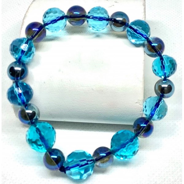 Blue Crystal Quartz Bracelet