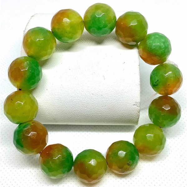 Three Agate Gemstones Bracelet