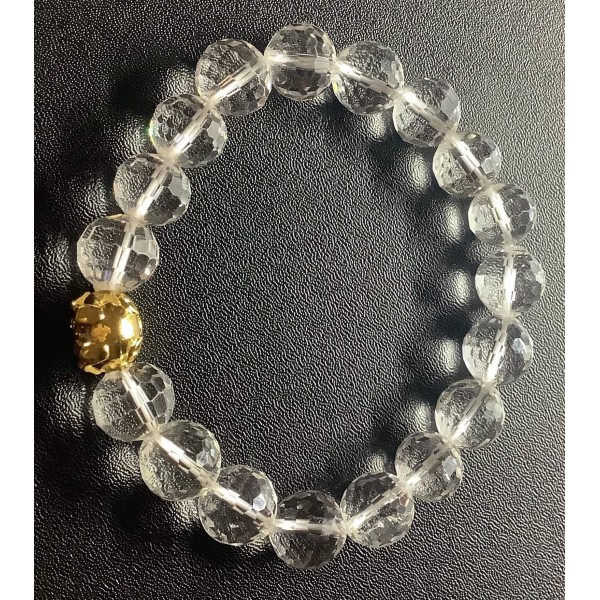 NEW: Clear Crystal Quartz Bracelet