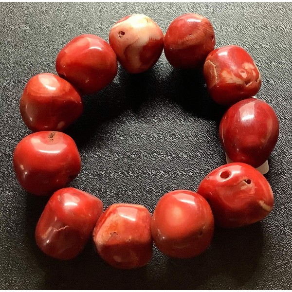 NEW: Coral Gemstones Bracelet