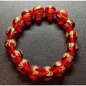 NEW: Red Mantra Gemstone Bracelet