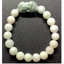 NEW: Burmese Jade Premium Gemstone and Pi Yao Lucky Charm Bracelet 