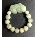 NEW: Burmese Jade Premium Gemstone with Jade Pi Yao Lucky Charm Bracelet 