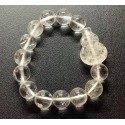 NEW: Clear Crystal Quartz with Wu Lou Crystal Charm Bracelet