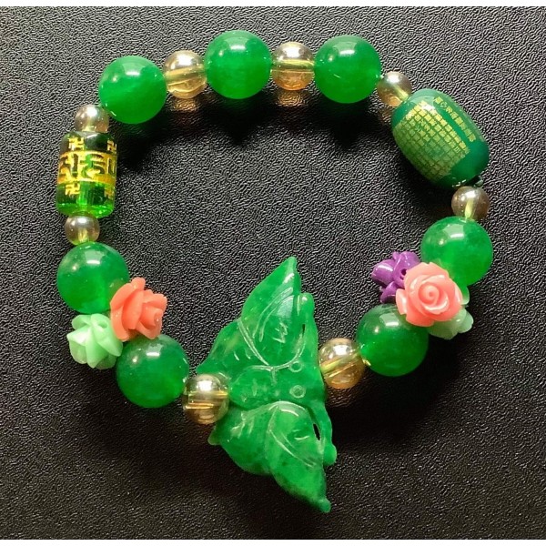 NEW: Imperial Jade with Good Luck Charms Bracelet