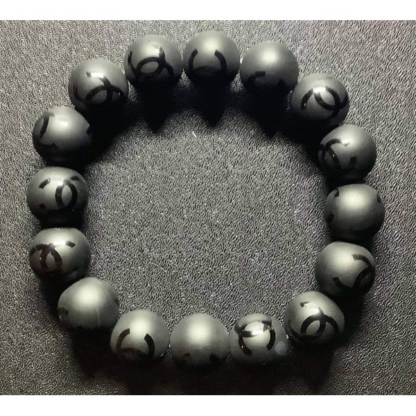 NEW: Matte Black Onyx Mantra Gemstone Bracelet