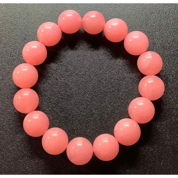 NEW: Pink Jade Gemstone Bracelet