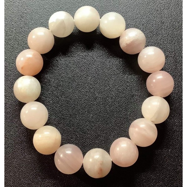 NEW: Peach Moonstone Bracelet