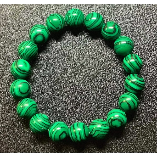 NEW: Malachite Green Gemstone Bracelet