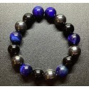 NEW: Triple Protection Bracelet - Hematite, Black Obsidian and Tiger's Eye